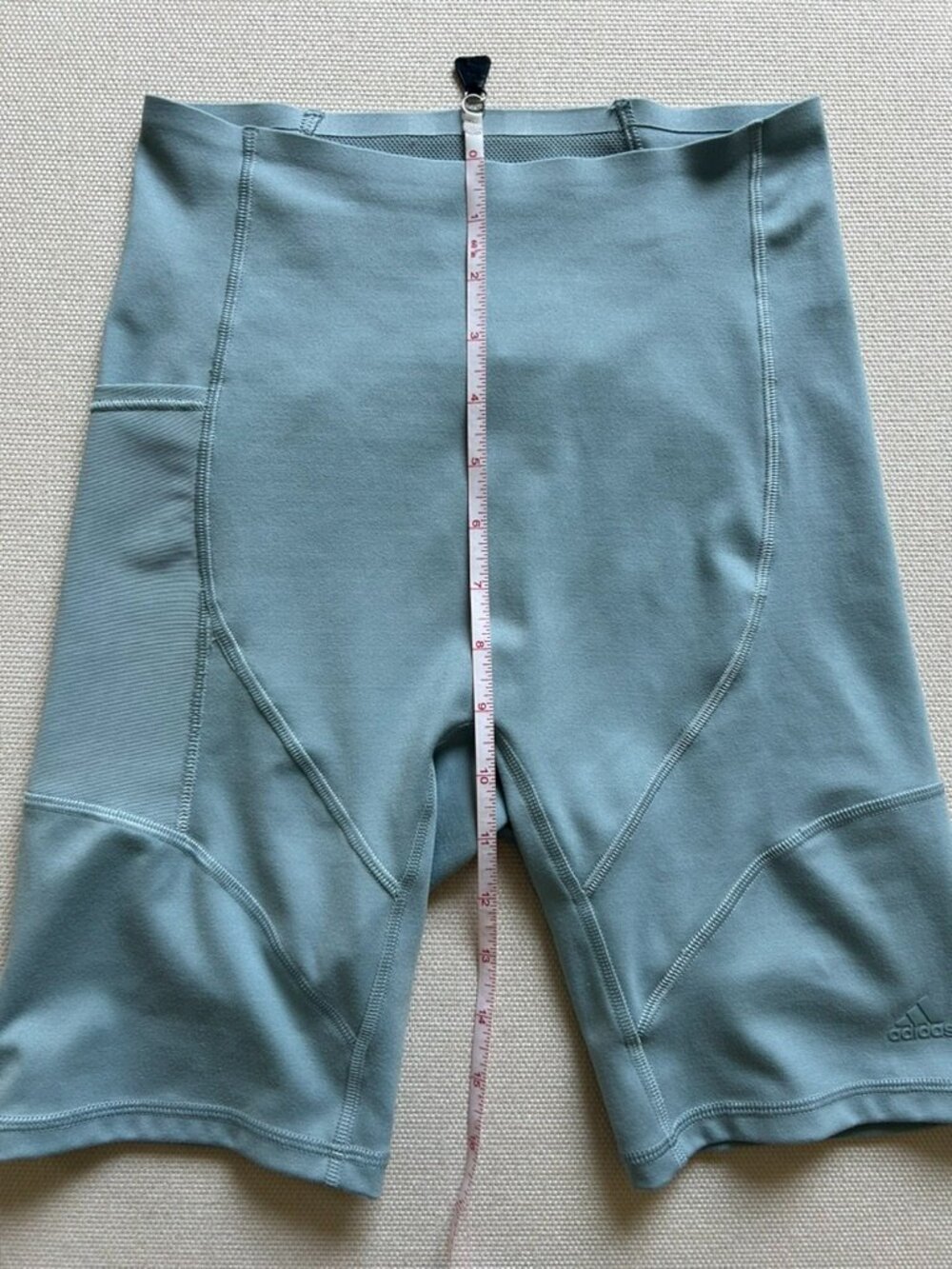 Adidas Bundle of Light Blue and Cream Yoga Bike Shorts - Picture 6 of 15